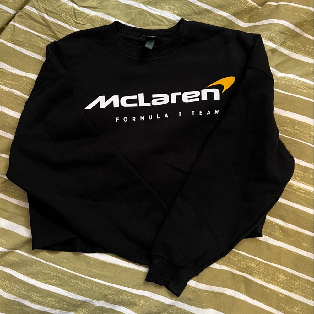 BIG LOGO McLaren cropped sweatshirt